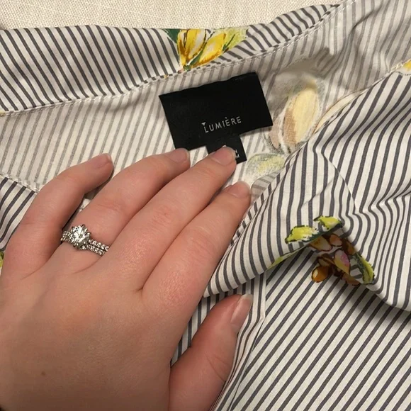 NWT Lumiere One Shoulder Blouse - Picture 2 of 4